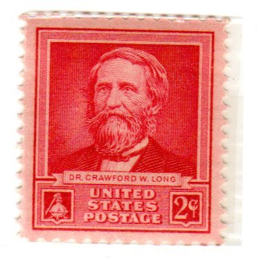 1940 Dr. Crawford W. Long - Scientists - Single 2c  Postage Stamp - Sc# 875 - MNH,OG