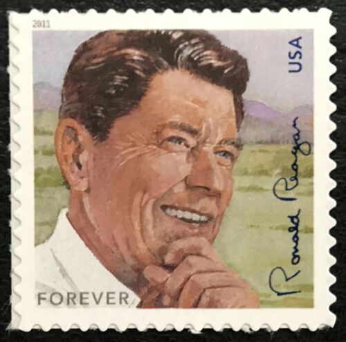2011 President Ronald Reagan Single "Forever" Postage Stamp - MNH, OG - Scott 4494
