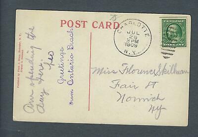 VEGAS - Posted 1909 Ontario Beach Park, NY Postcard - FE433