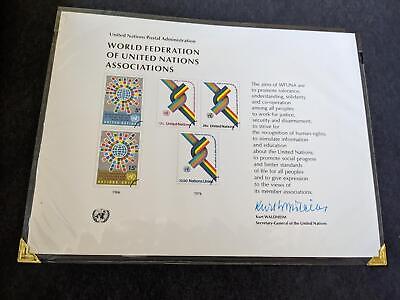 VEGAS - 1970s-80s United Nations UN Homemade Souvenir Card Album ~92 Photos