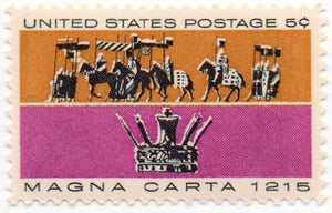 1965 Magna Carta Single 5c Postage Stamp  - Sc# 1265  -  MNH,OG