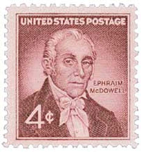 1959 Dr Ephraim McDowell Single 4c Postage Stamp  - Scott1138  -  MNH,OG