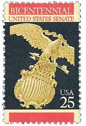 1989 United States Senate Single 25c Postage Stamp  - Sc# 2413 -  MNH,OG