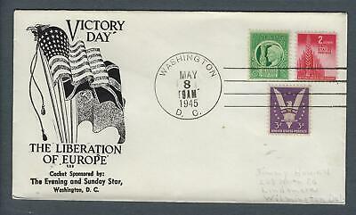 VEGAS - 1945 USA WW2 Victory Day Europe Liberation With Related Stamps - FJ152