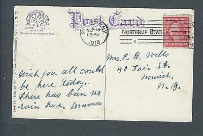 VEGAS - Posted 1918 Syracuse, NY Diary Bldg, State Fair Grounds Postcard - FE439