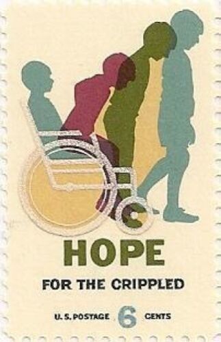 1969 Hope For Crippled Single 6c Postage Stamp - MNH, OG - Sc# 1385 - CX364