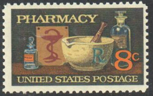 1972 Pharmacy Single 8c Postage Stamp - MNH, OG - Scott 1473 - CX309