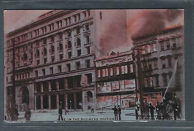 VEGAS - Posted 1907 San Francisco Earthquake Fires Postcard - Collier's - FK172