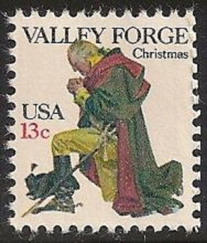 1977 George Washington At Valley Forge Single 13c Postage Stamp - MNH, OG - Scott 1729