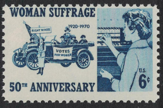 1970 - Woman- Women Suffrage Vote Single 6c Postage Stamp - Scott 1406 - MNH, OG - CX519a