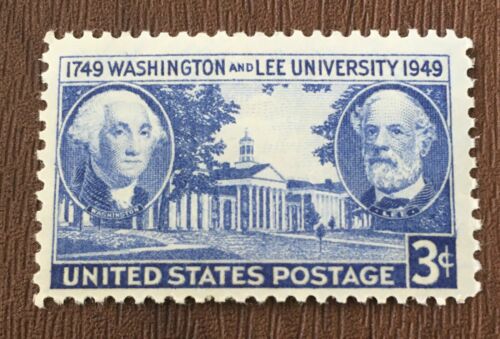 1949 Washington & Lee University Single 3c Postage Stamp - MNH, OG - Scott 982