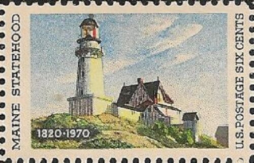 1970 Maine Statehood Single 6c Postage Stamp - MNH, OG - Scott 1391 - CX292