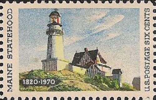 1970 Maine Statehood Single 6c Postage Stamp - MNH, OG - Sc# 1391 - CX292