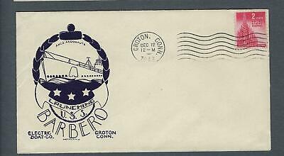 VEGAS - 1943 Submarine USS Barbero Launch Cover - Groton - FH108