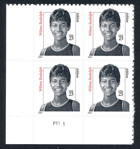 Wilma Rudolph Plate Block Of 4 23c Postage Stamps Scott - 3422 - MNH, OG - DM101a