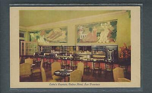 VEGAS - Vintage San Francisco Lotta's Fountain Palace Hotel Postcard - FK175