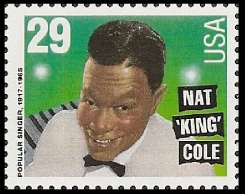 1994 Nat King Cole Single 29c Postage Stamp - MNH, OG - Scott 2852