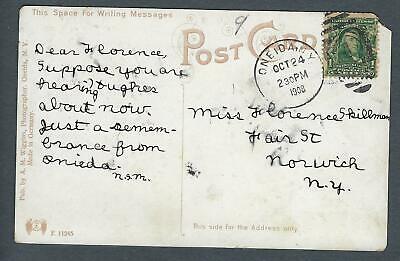 VEGAS - Posted 1908 Oneida, NY High School Postcard With Message - FE435