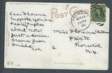 VEGAS - Posted 1908 Oneida, NY High School Postcard With Message - FE435