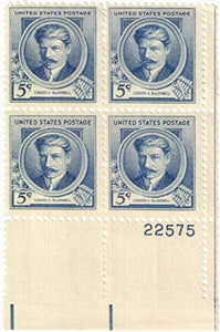 Edward A MacDowell Composer Plate Block of 4 5c Postage Stamps  - Sc# 882 -  MNH,OG