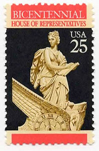 1989 House Of Representatives Single 25c Postage Stamp  - Sc# 2412 -  MNH,OG