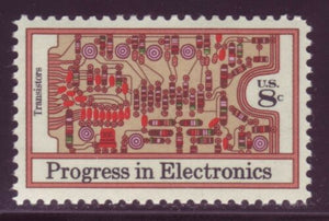 1973 Progress In Electronics Single 8c Postage Stamp - Sc# 1501 - MNH, OG - CX561