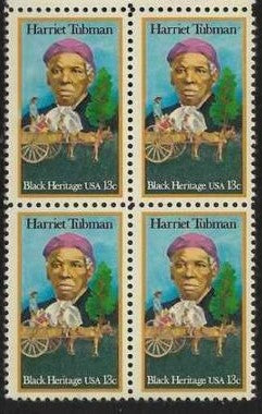 1978 Harriet Tubman Block of 4 13c Postage Stamps - MNH, OG - Scott 1744