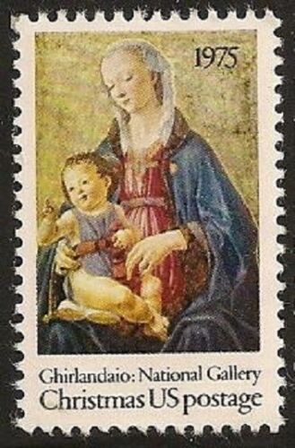 1975 Ghirlandaio Madonna Single 10c Postage Stamp - Scott 1579 - MNH - CW420b