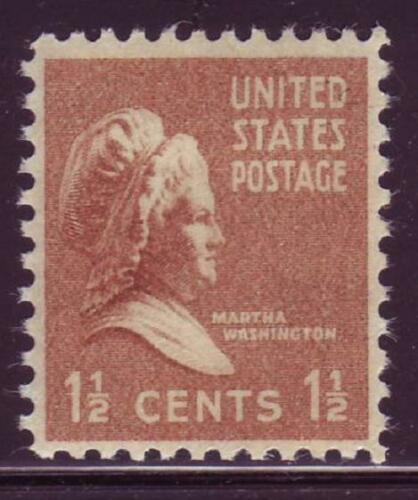 1938 - Martha Washington Single 1 1/2c Postage Stamp - Sc#  805 - MNH, OG - CX566