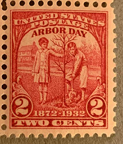 1932 "Arbor Day" Single 2c Postage Stamp  - Scott 717 - MNH, OG