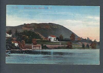 VEGAS - Posted 1914 Oneonia, NY - Electric Lake Postcard - FE432