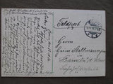 1916 WW1 Germany Soldier's Field Post (Feldpost) Stampless Postcard -Bonn (WW1)