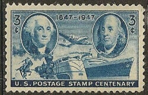 1947 US Postage Stamps Centenary Single 3c Postage Stamp - MNH, OG - Sc# 947 - CX916a