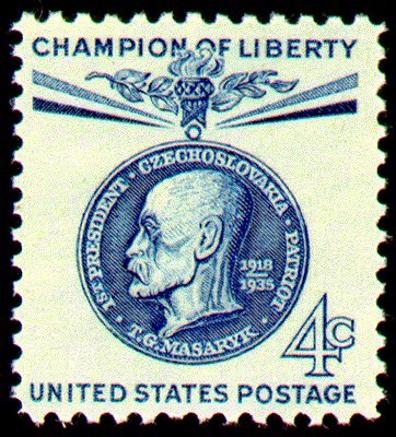 1960 Thomas Masaryk, Champion of Liberty - Single 4c Postage Stamp  - Scott 1147 -  MNH,OG