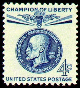 1960 Thomas Masaryk, Champion of Liberty - Single 4c Postage Stamp  - Sc# 1147 -  MNH,OG