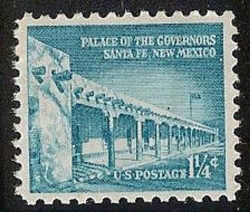 1954-68 Palace Of the Governors, Santa Fe Single Postage Stamp - MNH, OG - Scott 1031A - CV67a