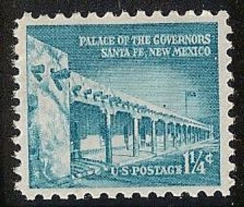 1954-68 Palace Of the Governors, Santa Fe Single Postage Stamp - MNH, OG - Sc# 1031A - CV67a