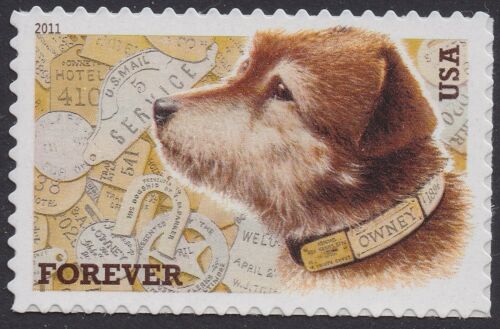 2011 Owney, The Postal Dog Single "Forever" Postage Stamp - MNH, OG - Scott 4547