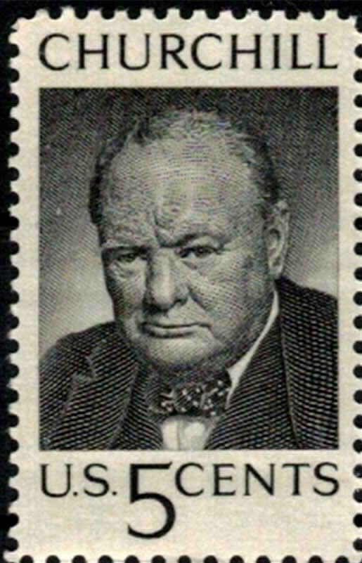 1965 Winston Churchill Single 5c Postage Stamp - MNH, OG - Scott 1264`- CX261a