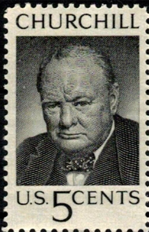 1965 Winston Churchill Single 5c Postage Stamp - MNH, OG - Sc# 1264`- CX261a