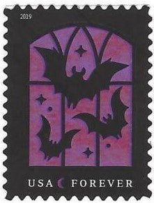Spooky Silhouettes Single "Forever" Postage Stamp As Shown - MNH, OG - Scott 5423