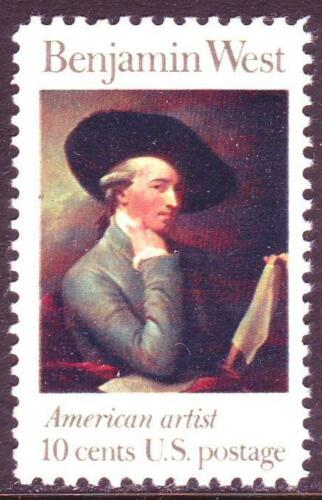 1975 Benjamin West American Artist Single 10c Postage Stamp - MNH, OG - Scott 1553