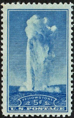 1934 Old Faithful Yellowstone National Park Single 5c Postage Stamp  - Scott 744 - MNH,OG