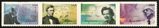 2011 American Scientists Strip of 4 Forever Postage Stamps - MNH, OG - Scott 4541-4544
