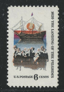 1970 Landing Of The Pilgrims In 1620 - Thanksgiving - Single 6c Postage Stamp - Sc# 1420 - MNH, OG - CX518