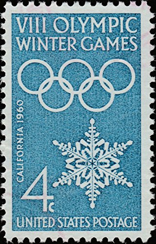 1960 8th Winter Olympic Games  Single 4c Postage Stamp  - Sc# 1146 -  MNH,OG