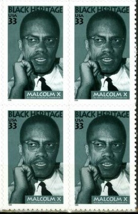 1999 - Malcolm X Block Of 4 33c Stamps - Scott 3273 - MNH, OG - CX648a