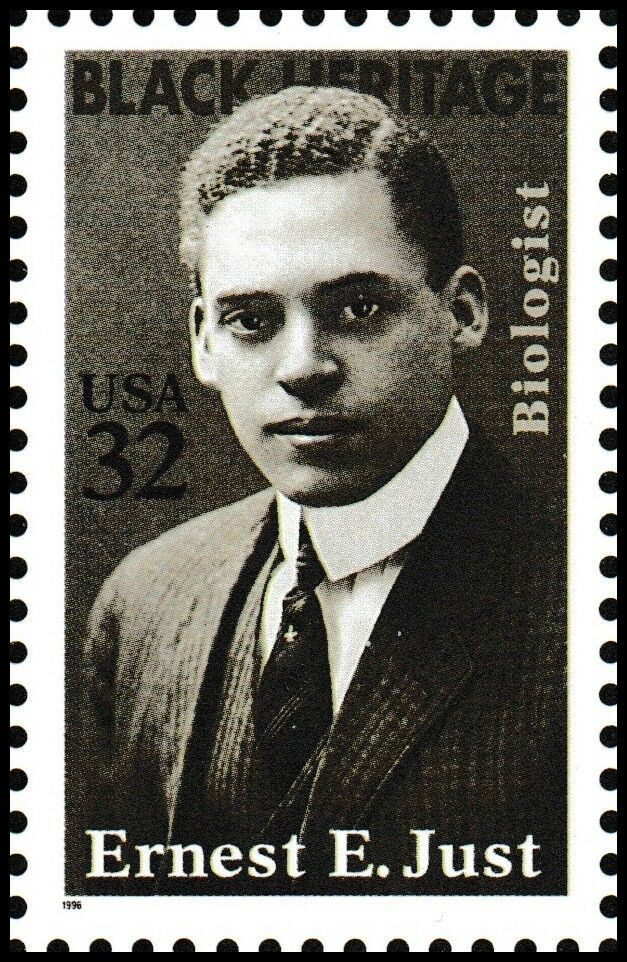 1996 Ernest E. Just Black Heritage Single 32c Postage Stamp - Scott 3058 - MNH, OG - CW361a