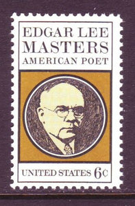 1970 Edgar Masters Single 6c Postage Stamp - Sc# 1405 - MNH, OG - CX546