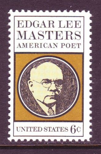 1970 Edgar Masters Single 6c Postage Stamp - Sc# 1405 - MNH, OG - CX546